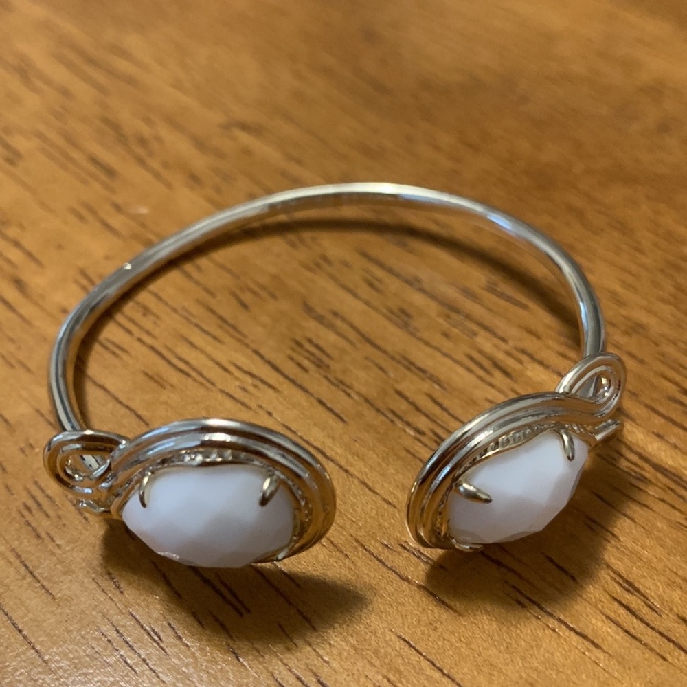 Kendra Scott Andy Pinch Cuff Bracelet - white